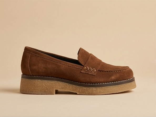 Mocassins Femme en Daim Naturel – Confort & Élégance au Quotidien